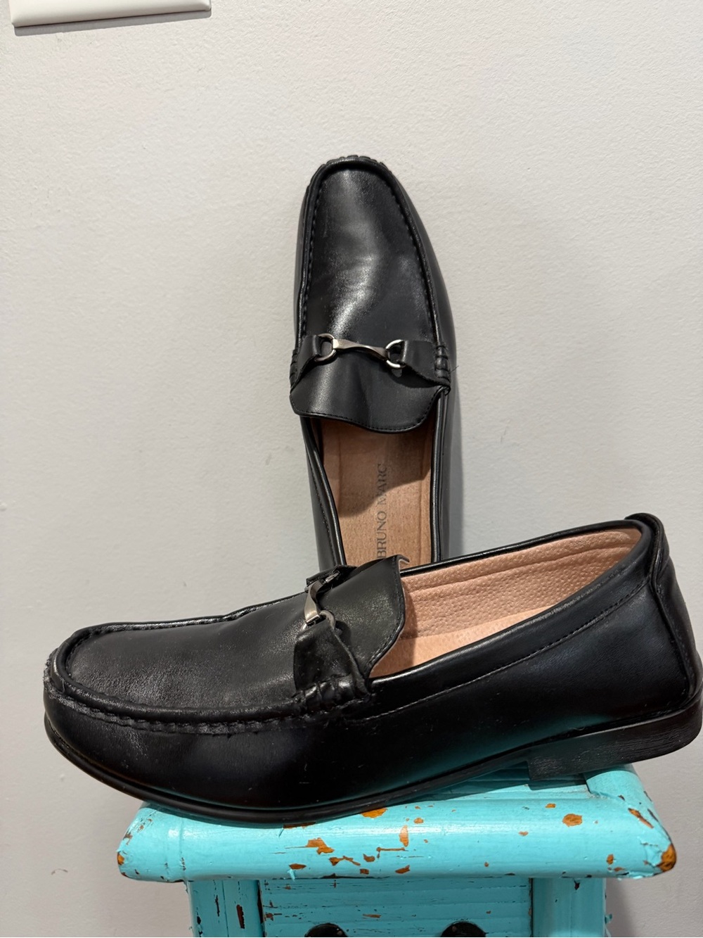 Bruno Marc Men's Dress Driving Loafers Henry-1 Black Size 10.5